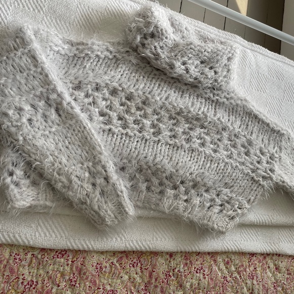 Free people crop knit sweater - Picture 1 of 3